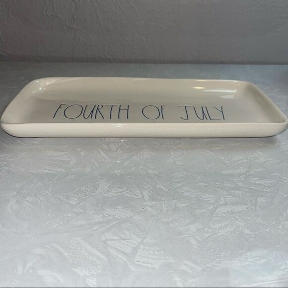 NWT Rae Dunn ceramic FORTH OF JULY platter/plate - Picture 2 of 5
